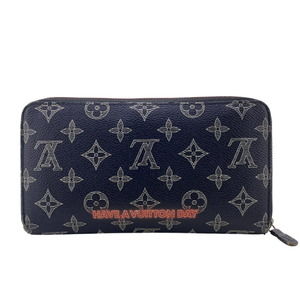 LOUIS VUITTON Zippy Organizer NM Round Monogram Ink Long Wallet M62931, Navy,...